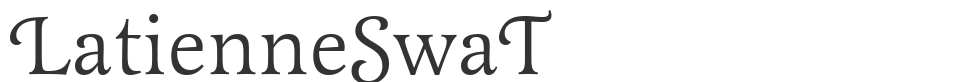 LatienneSwaT font preview
