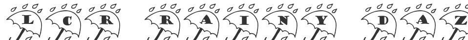 LCR Rainy Daze font preview