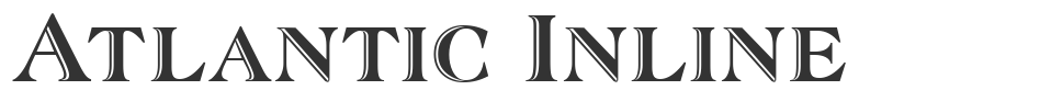 Atlantic Inline font preview