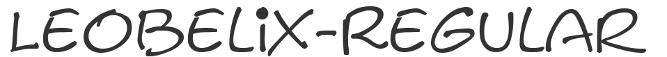 Leobelix-Regular font preview