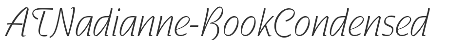 ATNadianne-BookCondensed font preview