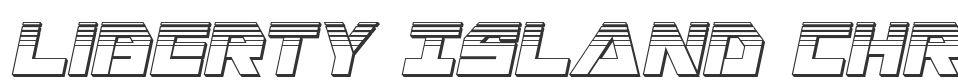 Liberty Island Chrome Italic font preview