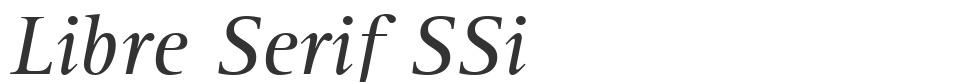 Libre Serif SSi font preview