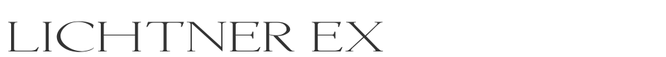 Lichtner Ex font preview