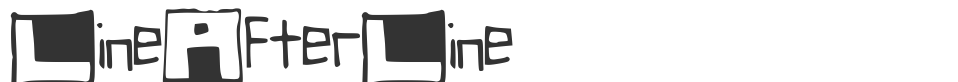 LineAfterLine font preview