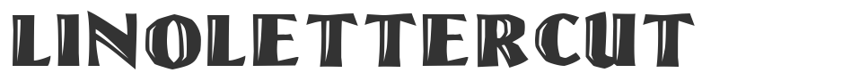 LinoLetterCut font preview