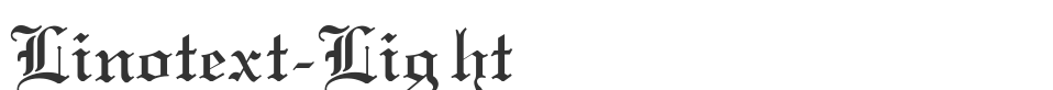 Linotext-Light font preview