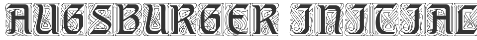 Augsburger Initials font preview