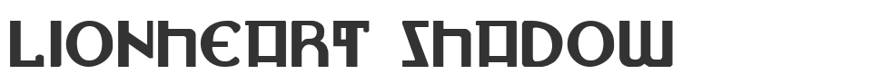 Lionheart Shadow font preview