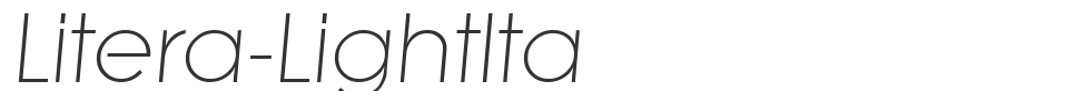Litera-LightIta font preview