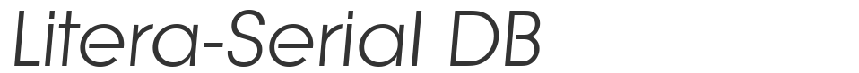 Litera-Serial DB font preview
