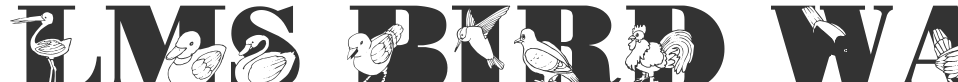 LMS Bird Watching font preview