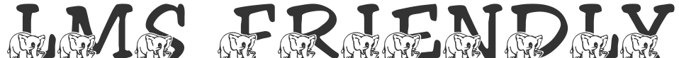 LMS Friendly Elephant font preview