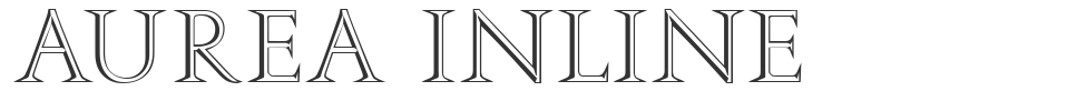 Aurea Inline font preview