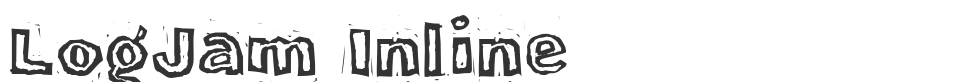 LogJam Inline font preview
