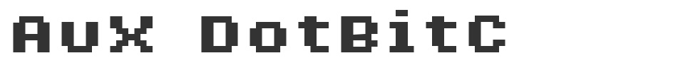 AuX DotBitC font preview