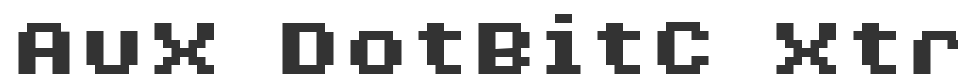 AuX DotBitC Xtra Bold font preview