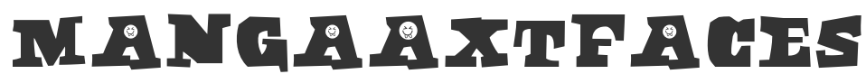 MangaAxtFaces font preview