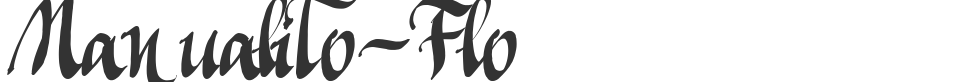 Manualito-Flo font preview