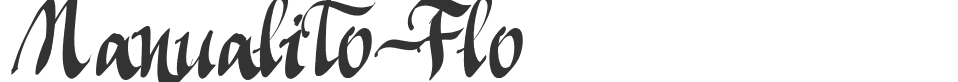 Manualito-Flo font preview