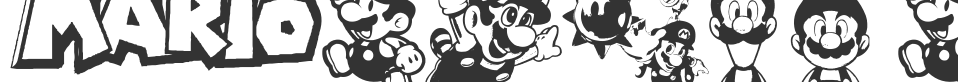 Mario and Luigi font preview