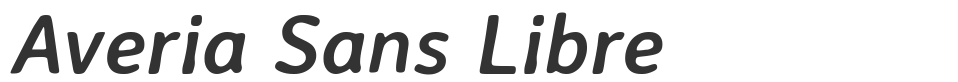 Averia Sans Libre font preview