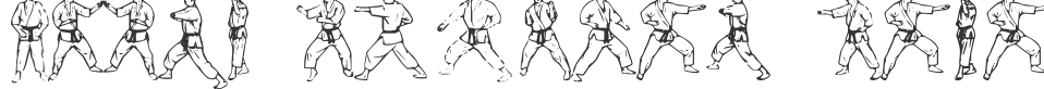 McCoy Dingbat Karate font preview