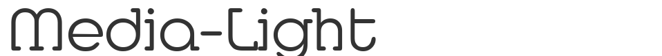 Media-Light font preview