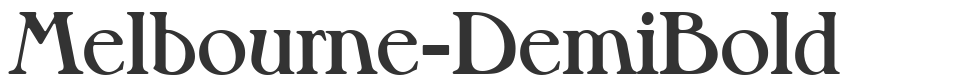 Melbourne-DemiBold font preview