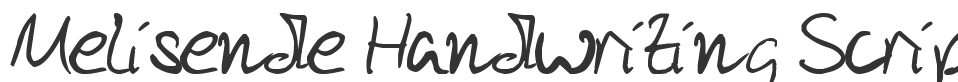 Melisende Handwriting Script font preview