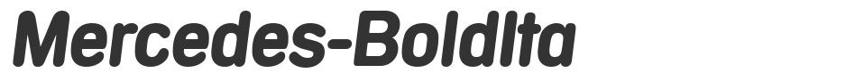 Mercedes-BoldIta font preview