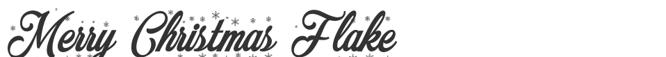 Merry Christmas Flake font preview