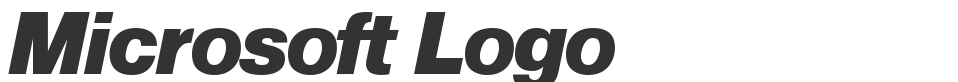 Microsoft Logo font preview