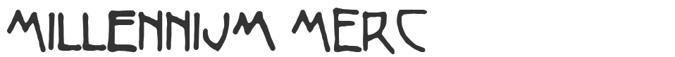 Millennium MERC font preview