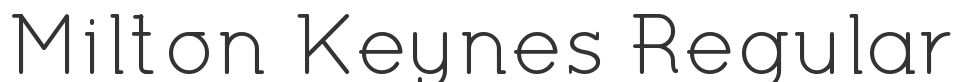 Milton Keynes Regular font preview