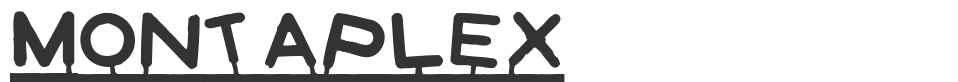 Montaplex font preview