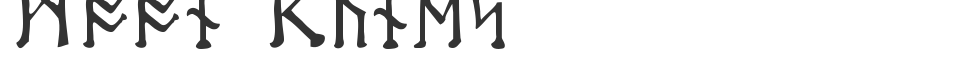 Moon Runes font preview