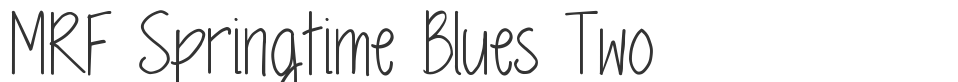 MRF Springtime Blues Two font preview
