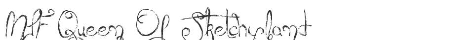 MTF Queen Of Sketchyland font preview