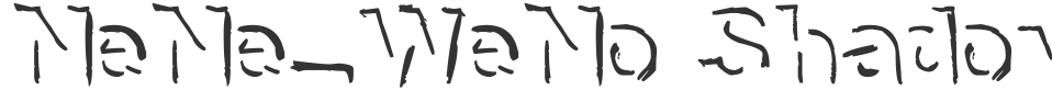 NeNe_WeNo Shadow HandWrite font preview