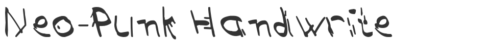 Neo-Punk Handwrite font preview