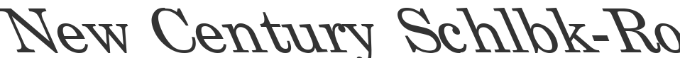 New Century Schlbk-Roman Left font preview