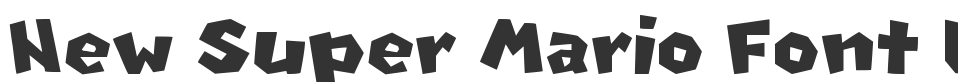 New Super Mario Font U font preview