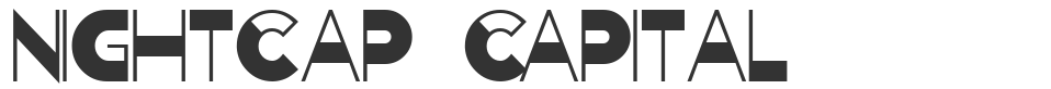 Nightcap Capital font preview