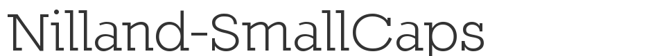 Nilland-SmallCaps font preview