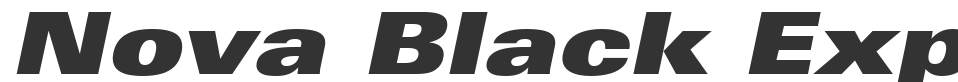 Nova Black Expanded SSi font preview