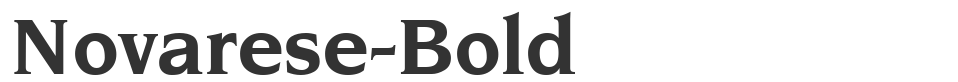 Novarese-Bold font preview