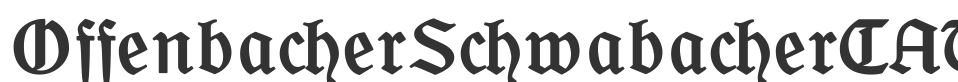 OffenbacherSchwabacherCAT font preview