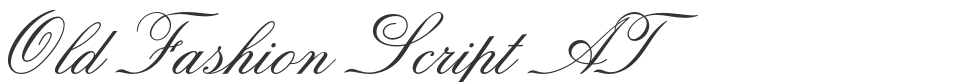 Old Fashion Script AT font preview