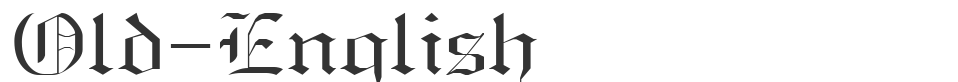 Old-English font preview